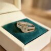 0.75 Cts Round Brilliant F/VS1 GIA Certified Diamonds Wedding Band Ring 14K Gold