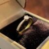 0.55 Cts GIA Certified Round Brilliant F/VS1 Diamonds Solitaire Ring In 14K Gold