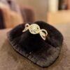 GIA Certified 1.25 Cts Round Princess F/VS1 Diamonds Engagement Ring In 14K Gold