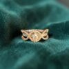 GIA Certified 1.25 Cts Round Princess F/VS1 Diamonds Engagement Ring In 14K Gold