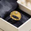 Classy 0.28 Cts Round Brilliant F/VS1 Diamonds Unisex Wedding Band Ring 14K Gold