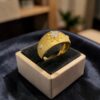 Classy 0.28 Cts Round Brilliant F/VS1 Diamonds Unisex Wedding Band Ring 14K Gold