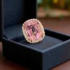 Stunning 2.16 Cts Round Brilliant Cut F/VS1 Natural Diamonds Party Ring 18K Gold