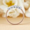 Exquisite 1.25 Cts Round Brilliant Cut Diamonds 5-Stone Band Ring 14K Rose Gold