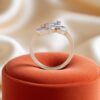 Elegant 0.50 Cts Round Brilliant Cut Natural Diamonds Om Ring in 18K Yellow Gold