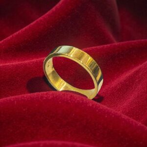 Classy Unisex Dubai Wedding Band Ring In 916 Hallmark 22Karat Yellow Gold