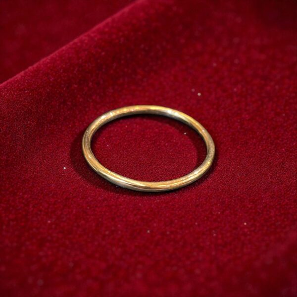 R-558 (15) Gorgeous Unisex Stack Wedding Band Ring In Stamped 14Karat Rose Gold
