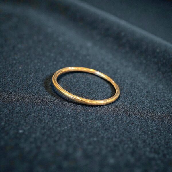 R-558 (16) Gorgeous Unisex Stack Wedding Band Ring In Stamped 14Karat Rose Gold