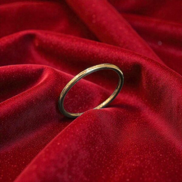 R-558 (18) Gorgeous Unisex Stack Wedding Band Ring In Stamped 14Karat Rose Gold