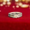 GIA Certified 0.50 Cts Round Brilliant F/VS1 Diamond Men's Wedding Ring 14K Gold