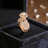 Stunning 2.38 Cts Round Brilliant Cut Natural Diamonds Party Ring 14K Rose Gold