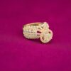Stunning 2.38 Cts Round Brilliant Cut Natural Diamonds Party Ring 14K Rose Gold
