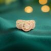 Stunning 2.38 Cts Round Brilliant Cut Natural Diamonds Party Ring 14K Rose Gold