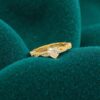 1.05 Cts GIA Certified Heart Round Shape F/VS1 Diamonds Engagement Ring 18K Gold