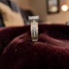 R-574 (21) Elegant 1.20 Cts Princess Round F/VS1 Diamonds Invisible Setting Ring 14K Gold