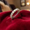 R-575 (16) Stunning 4.25 Cts Round Brilliant F/VS1 Diamonds Eternity Band Ring In 18K Gold