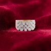 R-578 (7) 2.16 Cts Round Brilliant F/VS1 Diamonds Engagement Band Ring In 14K Yellow Gold