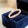 R-585 (8) GIA Certified 0.70 Cts Round Brilliant F/VS1 Diamonds Solitaire Ring In 14K Gold