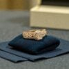 Pave 1.19 Cts Round Brilliant F/VS1 Diamonds Anniversary Band Ring 14K Rose Gold