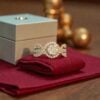 R-599 (20) Classy 1.26 Cts Round Princess Shape F/VS1 Diamonds Cross Over Ring In 14K Gold