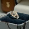 R-602 (19) Stunning 1.07 Cts Round Princess Shape F/VS1 Diamonds Engagement Ring 14K Gold