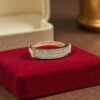 R-605 (16) Gorgeous 0.33 Cts Round Brilliant F/VS1 Diamonds Two-Row Band Ring 14K Rose Gold