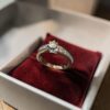 GIA Certified 0.95 Cts Round Princess F/VS1 Diamonds Engagement Ring In 14K Gold