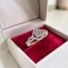 Pave 0.70 Cts Round Brilliant F/VS1 Diamonds Anniversary Band Ring In 18K Gold