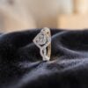 Pave 0.70 Cts Round Brilliant F/VS1 Diamonds Anniversary Band Ring In 18K Gold