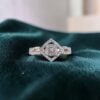 Pave 0.70 Cts Round Brilliant F/VS1 Diamonds Anniversary Band Ring In 18K Gold