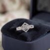 Pave 0.70 Cts Round Brilliant F/VS1 Diamonds Anniversary Band Ring In 18K Gold
