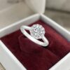 0.80 Cts GIA Certified Round Brilliant F/VS1 Diamonds Engagement Ring 14K Gold