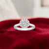 0.80 Cts GIA Certified Round Brilliant F/VS1 Diamonds Engagement Ring 14K Gold