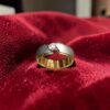 GIA Certified 0.25 Cts Round Brilliant F/VS1 Diamond Men’s Band Ring In 14K Gold