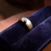 GIA Certified 0.25 Cts Round Brilliant F/VS1 Diamond Men’s Band Ring In 14K Gold