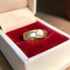 1/4 Cts GIA Certified Round Brilliant F/VS1 Diamond Men’s Band Ring In 14K Gold