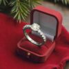 R-629 (20) GIA Certified 1.50 Cts Round Brilliant F/VS1 Diamonds Engagement Ring 18K Gold
