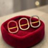Pave 2.04 Cts Round Brilliant F/VS1 Diamonds Ruby Sapphire 3-in-1 Ring 14K Gold