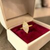 GIA Certified 3 Cts Marquise Shape F/VS1 Diamond Solitaire Ring 18K Yellow Gold