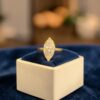 GIA Certified 3 Cts Marquise Shape F/VS1 Diamond Solitaire Ring 18K Yellow Gold