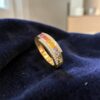 2.58 Cts Round Brilliant F/VS1 Diamonds Rainbow Sapphire Unisex Ring In 14K Gold