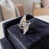 Stunning 0.56 Cts Round Brilliant F/VS1 Diamonds Engagement Ring 14K Yellow Gold