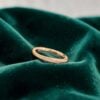 R-639 (24) Pavé 0.98 Cts Round Brilliant F/VS1 Diamonds Spiral Band Ring in 14K Rose Gold