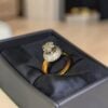 Pavé 0.95 Cts Round Brilliant F/VS1 Diamonds Engagement Ring in 18K Yellow Gold