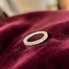 Classic 1.60 Cts Round Brilliant F/VS1 Diamonds Eternity Pavé Band Ring 14K Gold