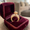 R-648 (25) 1.62 Cts Princess Round Shape F/VS1 Diamonds Anniversary Band Ring 14K Rose Gold
