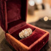 R-648 (26) 1.62 Cts Princess Round Shape F/VS1 Diamonds Anniversary Band Ring 14K Rose Gold