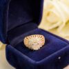 Pavé 3.10 Cts Round Pear Marquise Princess F/VS1 Diamonds Wedding Ring 14K Gold