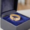 R-674 (8) 1/2 Cts Round Brilliant GIA Certified F/VS1 Diamond Men's Wedding Ring 18K Gold