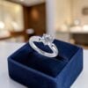 R-676 (5) 0.75 Cts GIA Certified Round Brilliant F/VS1 Diamond Solitaire Ring In 18K Gold